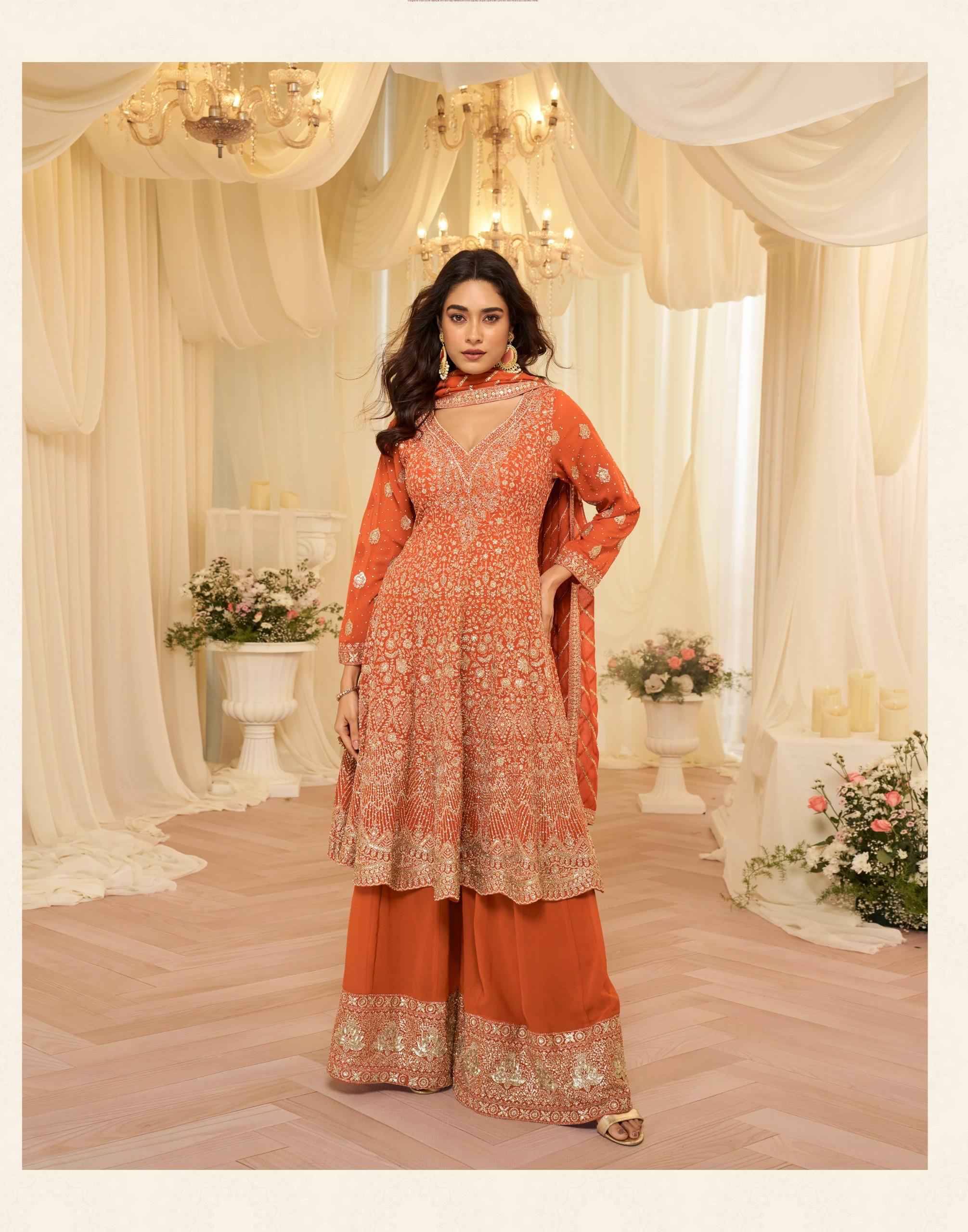 AVANTIKA By Sayuri 10229 to 10231 Series Beautiful Sharara Suits Colorful Stylish Fancy Casual Wear & Ethnic Wear Premium Chinnon Silk Dresses At Wholesale Price